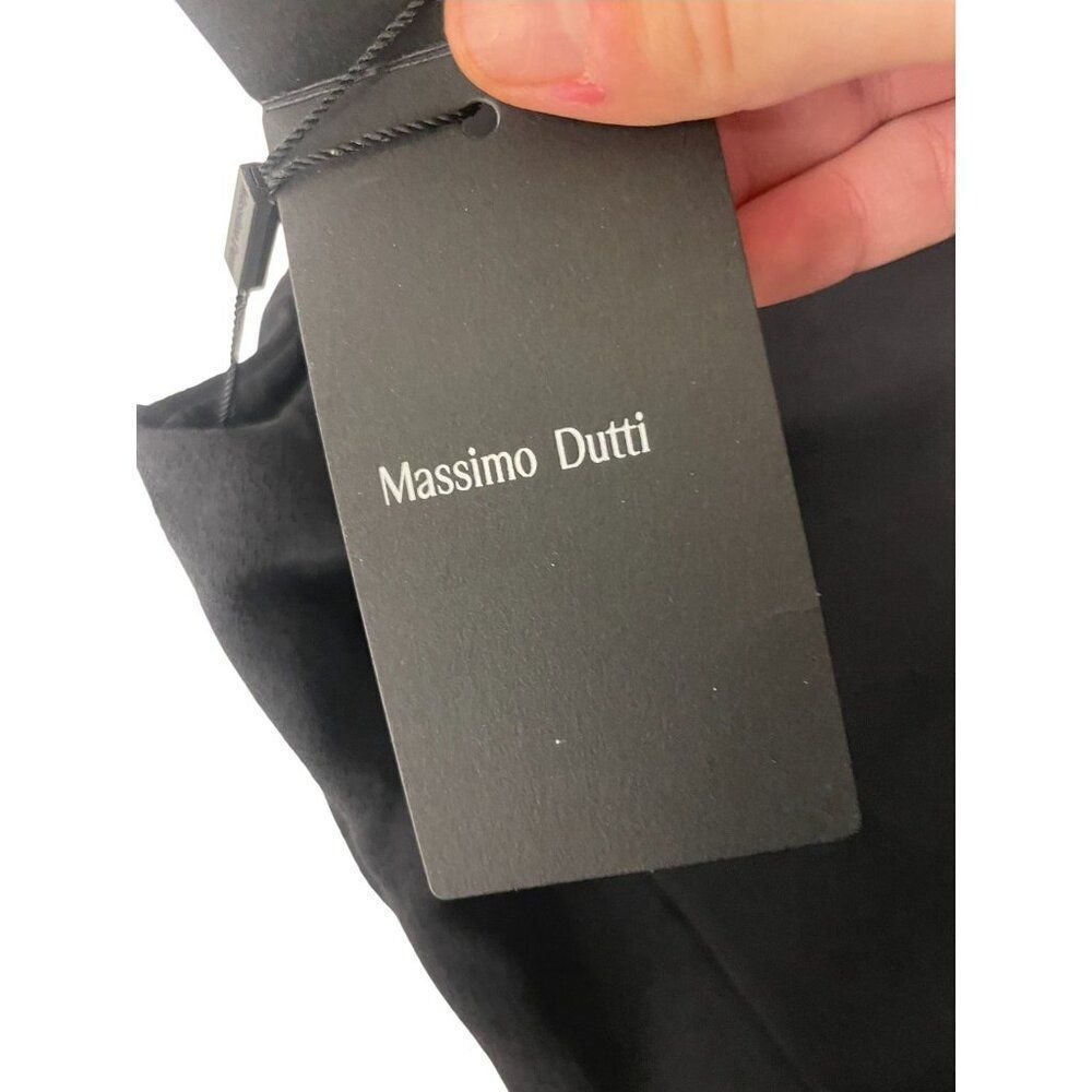 Massimo Dutti Women Swimsuit XS Black Textured Asymmetric One Piece 4956/945 NWT - Picture 8 of 9